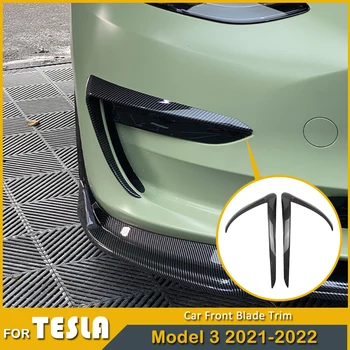 2022 Nové Auto Predné Stierače Výbava Pre Tesla Model 3 2021 Príslušenstvo Uhlíkových Vlákien ABS Black Matte White Model3 Tesla Tri
