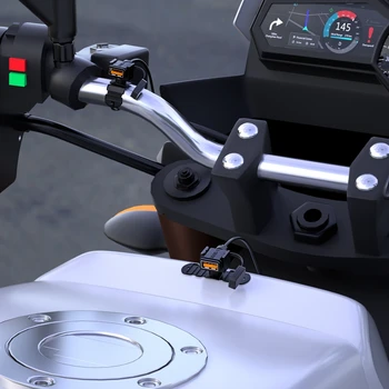 Motocykel Dodávky Dual USB Rýchle Nabíjanie Inteligentný Čip Bezpečnostné Zariadenie Vodotesný Mobilný Telefón Adaptér Usb Nabíjačky pre Motorbik