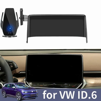 pre VW ID.6 ID6 Auto Držiaka Telefónu na Obrazovke Navigácie Držiak Magnetický Novú Energiu Bezdrôtové Nabíjanie Rack Príslušenstvo